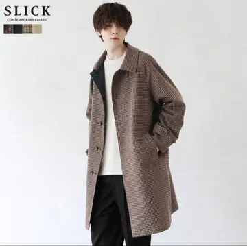 [ SLICK ] 코튼 개버딘 리버서블 코트 익명 배송 브라운 사이즈 1