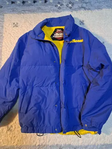 ellesse 다운 자켓 파랑/노랑