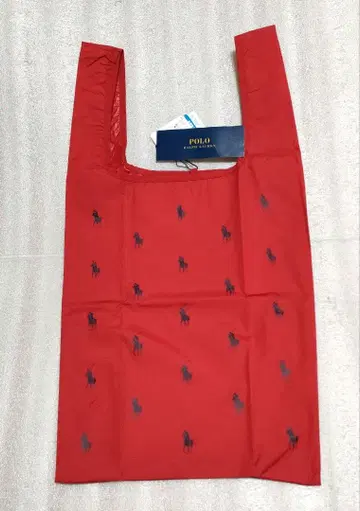 새상품 미사용 폴로 에코백 빨간색