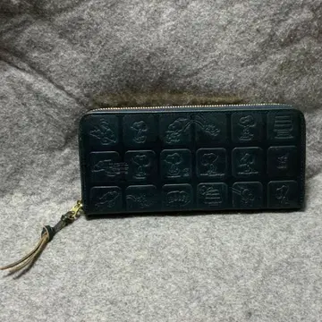 SNOOPY 장지갑 네이비/다크 블루