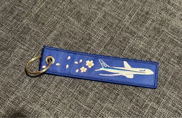 ANA 비행기 벚꽃 스트랩 네임택 플라이트 택 파랑