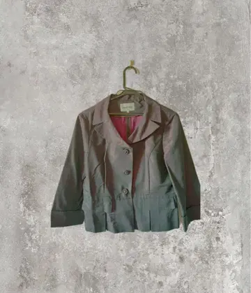 MORI HANAE 다크 레드 테일러드 자켓 40