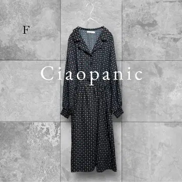 새상품급 차오패닉 원피스 루즈핏 셔츠 롱 꽃무늬 걸리시 M