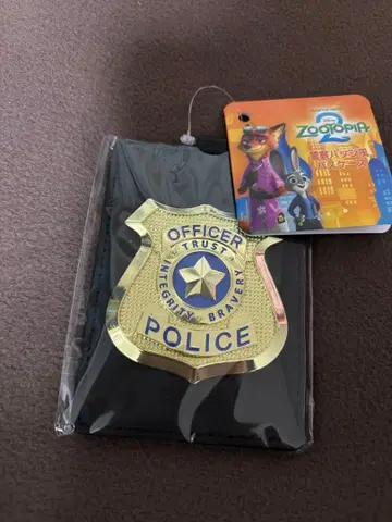 주토피아2 경찰 배지풍 패스 케이스 디즈니 닉 주디 카드 케이스