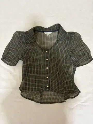 moussy SHEER CHECK TINY 블라우스