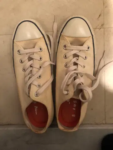 ALL STAR 아이보리 로우컷 스니커즈 beams 별주