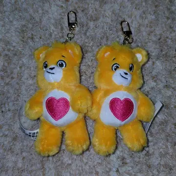 POP MART 케어베어 봉제 인형 키링 2개 세트