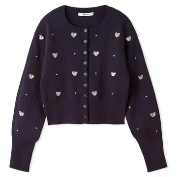 SNIDEL 하트 니트 가디건