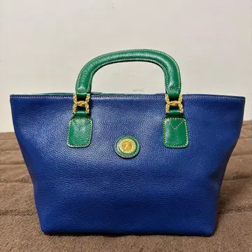 LA TOUR EIFFEL 파랑과 그린 가죽 핸드백