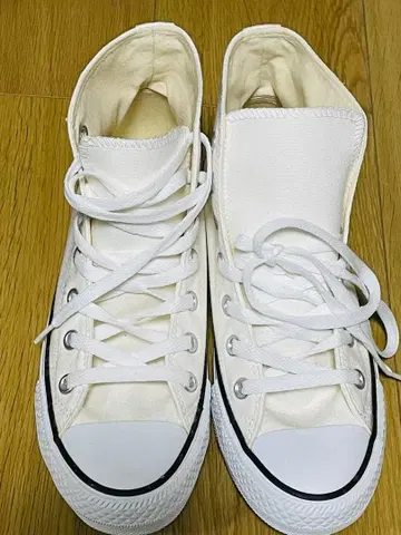 converse 화이트 하이컷 스니커즈