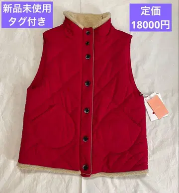 UNDICI NOVE 빨간색 베스트 플리스 미사용 새상품