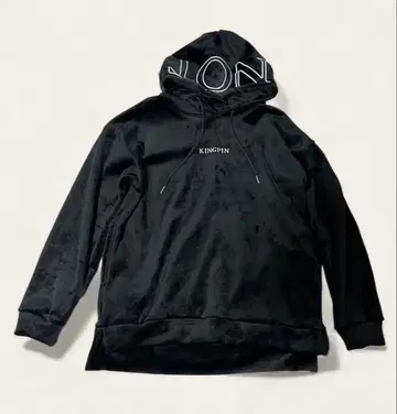 벨로아 후드티 블랙