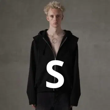 GRANCY 헤비 웨이트 레이어 디자인 풀 지퍼 후디 블랙 S