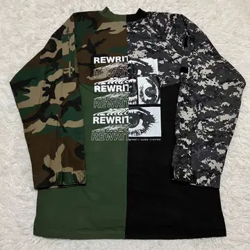 [상태 좋음 구하기 어려움] Rewritable 리메이크 셔츠 카모플라주