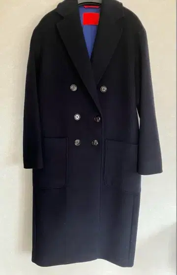 MAX&CO 맥스&코 네이비 울 롱 코트 더블 38