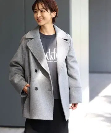 저널 스탠다드 리룸 슈퍼 파인 비버 P 코트 그레이 36