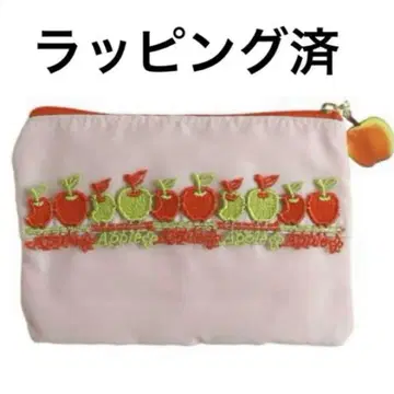 랩핑 완료 근자와 레이스점 후르츠 바스켓 플랫 파우치 애플