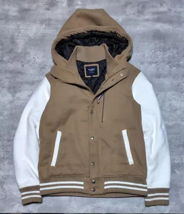 BEAMS HEART 바시티 자켓 후디 퀼팅 아메카지 짧은 기장 M