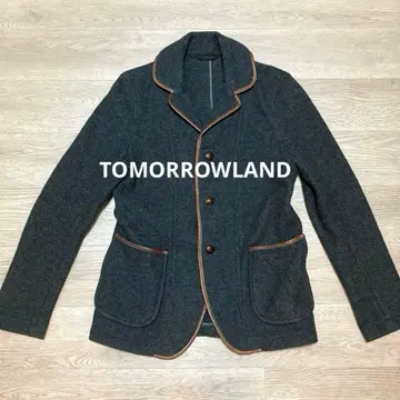 투모로우랜드 그레이 울 혼방 테일러드 자켓