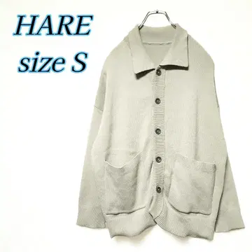 [ 새상품급 ] HARE 2way 셔츠 니트 가디건 베이지 S