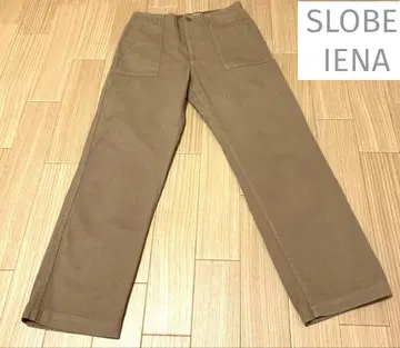 SLOBE IENA 베이커 트윌 스트레이트 팬츠 38