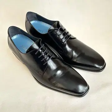 컨디션 최상 BENIR 베니르 브라이덜 신발 플레인토 천연 가죽 블랙