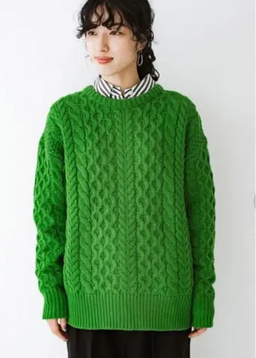 [ haco! ] 케이블 짜임 니트