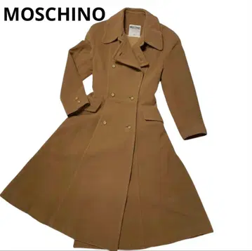 컨디션 최상 MOSCHINO 베이지 코트 플레어 실루엣