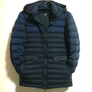 새상품급 유니클로 띠어리 콜라보 투톤 다운 자켓