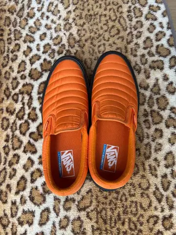 VANS 오렌지 슬립온 라이트 슬립온