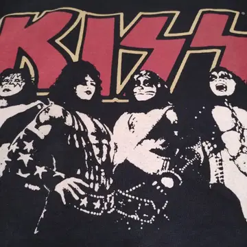 레어 KISS 빈티지 긴팔 셔츠 윈터랜드 멕시코제 레어