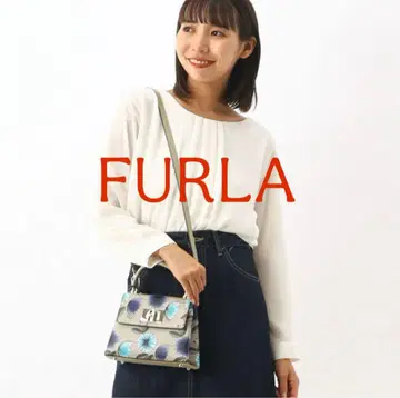 FURLA 1927 MINI 탑 핸들 백 꽃무늬 플라워