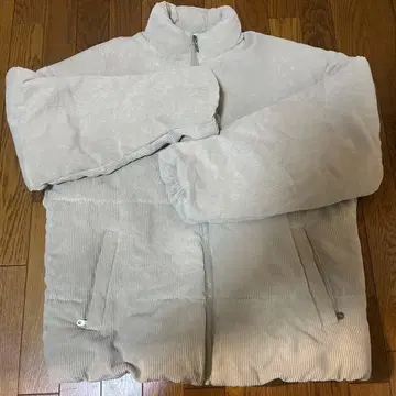 CERONAS 코듀로이 다운 자켓 베이지 L 사이즈