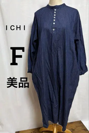 이치 F 새상품급 데님 롱 원피스 긴팔