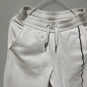 새상품급 ARMANIEXCHANGE 화이트 조거 팬츠 사이드 라인 XS