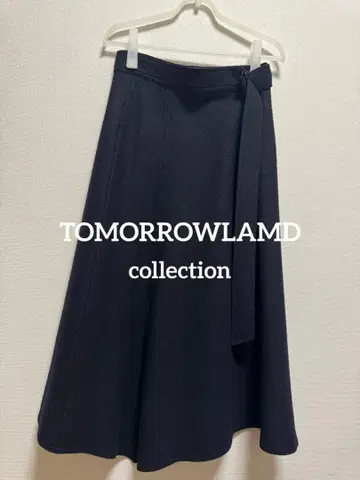 TOMORROWLAND 다크 네이비 플레어 스커트 36