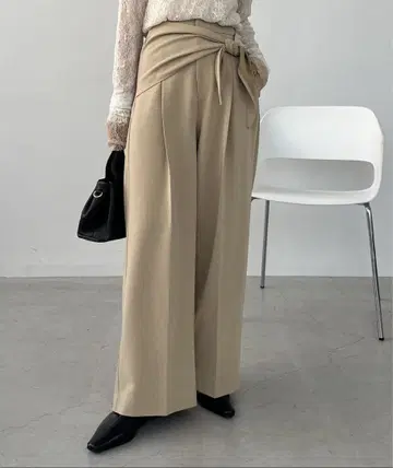 CAPRICIEUX LE'MAGE 스카프풍 팬츠 38