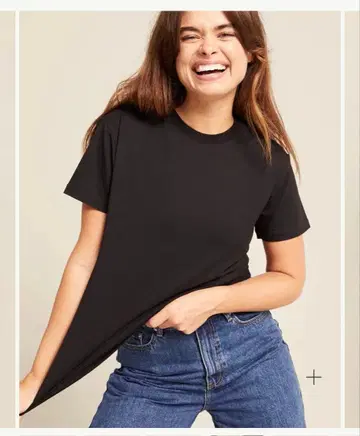 [ 미사용 새상품 ] Boody 크루넥 T셔츠 블랙 S사이즈