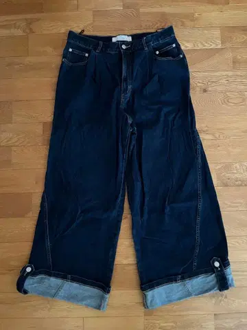 GU x rokh 데님 와이드 팬츠