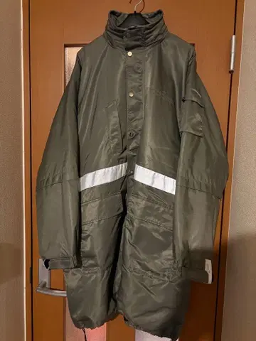 rokh 나일론 midi 코트 나일론 코트