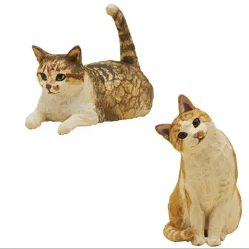 하시모토 미오 고양이 조각 2 가챠 우니짱 치미짱 고양이 목조 조각가