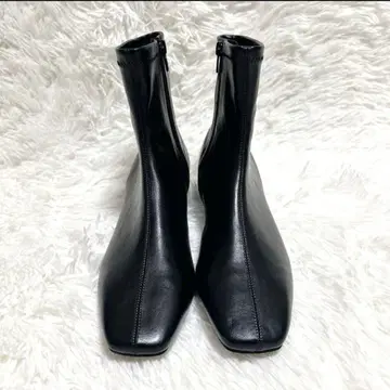 RANDA 란다 숏부츠 사이드 지퍼 블랙