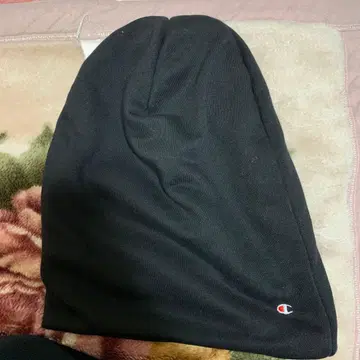 Champion 블랙 니트 모자 프리 사이즈