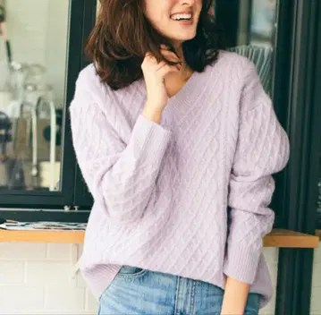 그린 레이블 릴랙싱 해밀턴 V넥 니트