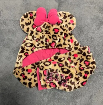 디즈니 머플러 캡 레오파드 무늬 미니