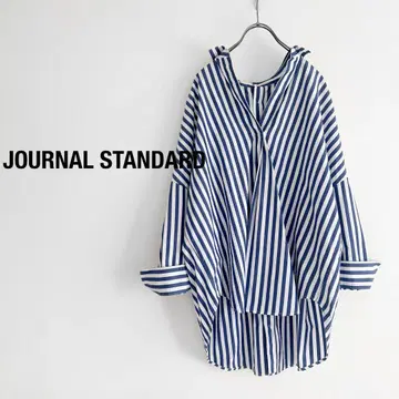 JOURNAL STANDARD 오버사이즈 스트라이프 셔츠