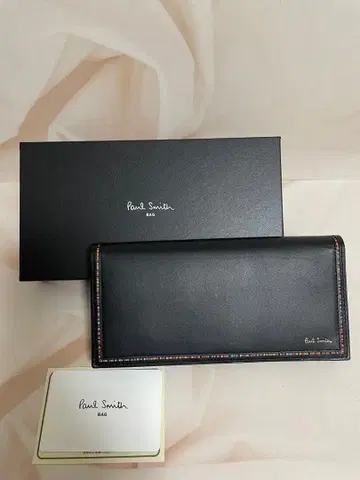 [ 새상품 미사용 ] Paul Smith 블랙 장지갑 박스 포함