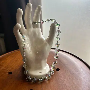 빈티지 아이리스 유리 그라데이션 목걸이