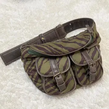 y2k 00s archive zebra animal waist pouch