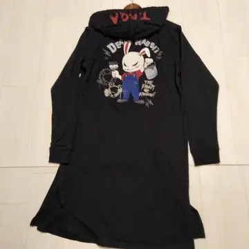 데스 토끼 CROWS x WORST 크로우즈 롱 후드티 원피스